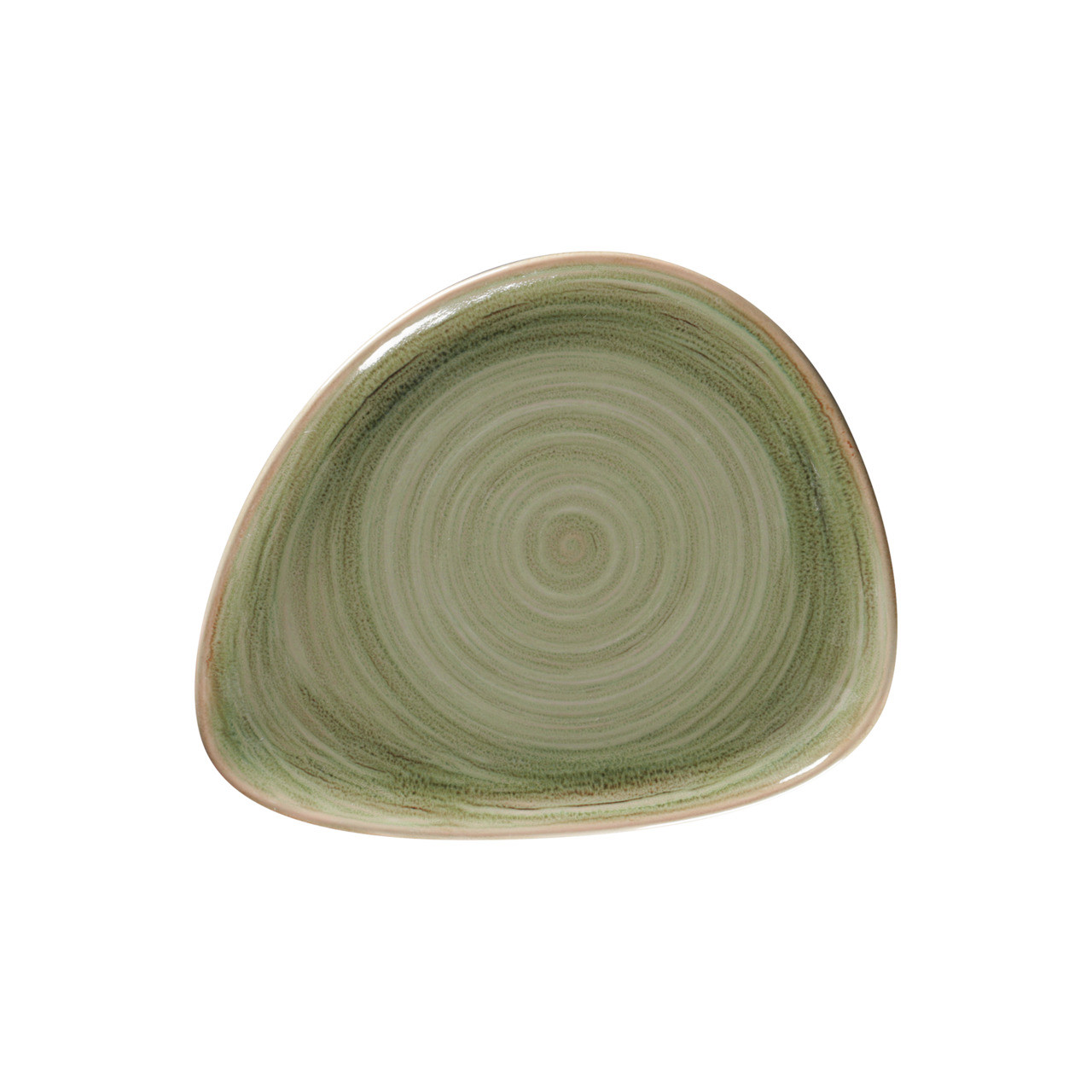 Spot, Teller flach organisch 240 x 194 mm emerald green